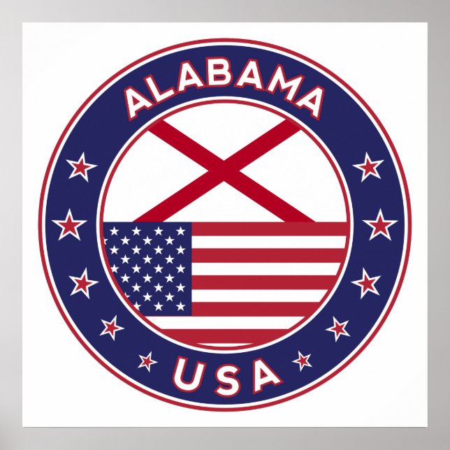 Alabama, USA States, Alabama Poster (Front)