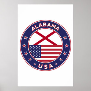 Alabama, USA States, Alabama Poster