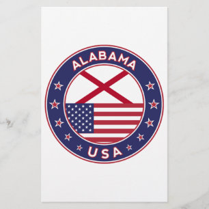 Alabama, USA States, Alabama t-shirt, Alabama Stationery
