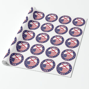 Alabama, USA States, Alabama t-shirt, Alabama Wrapping Paper