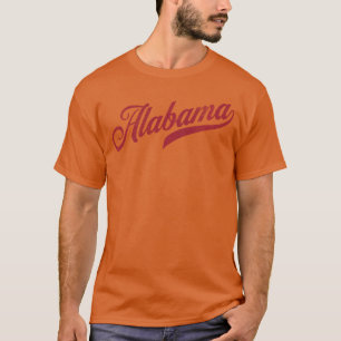 Alabama Varsity Script Classic Sports Jersey Style T-Shirt