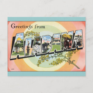 Alabama - Vintage Alabama Travel Postcard