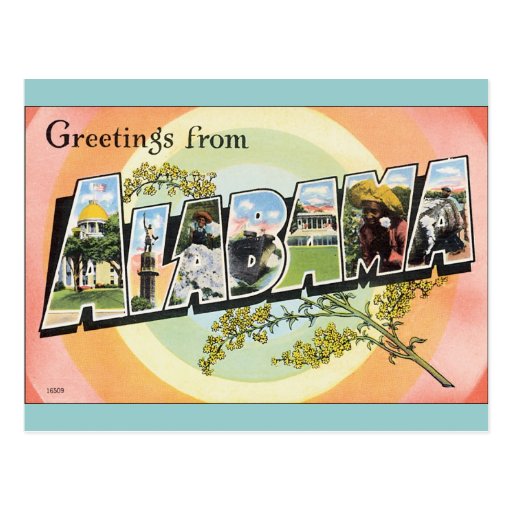 Alabama - Vintage Alabama Travel Postcard | Zazzle