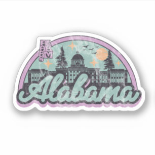 Alabama Vintage Retro Sticker