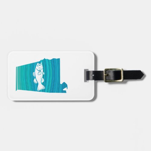 Alabama Wave Fishing Luggage Tag