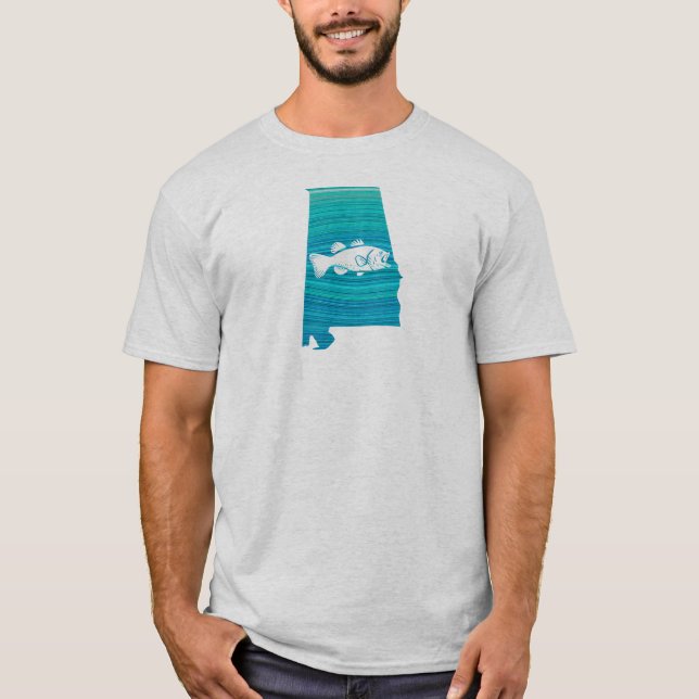 Alabama Wave Fishing T-Shirt (Front)