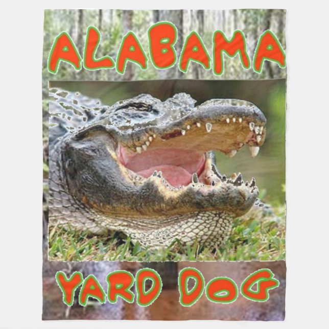 ALABAMA YARD DOG Fleece Blankets (Front)