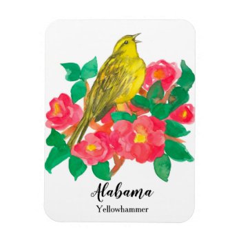 Alabama Yellowhammer State Bird Magnet by CountryGarden at Zazzle