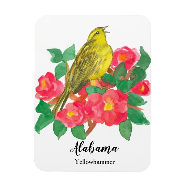Alabama Yellowhammer State Bird Magnet (Vertical)