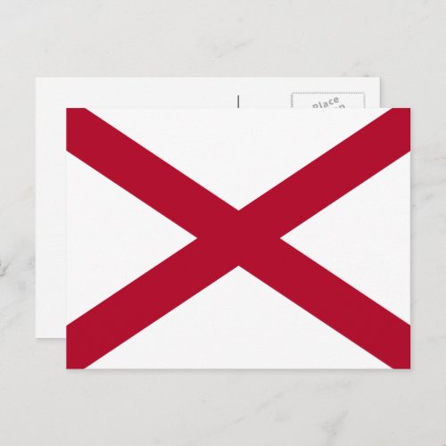 Alabamian Flag Flag of Alabama Postcard