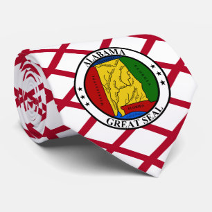 Alabamian Flag & Seal, Flag of Alabama Neck Tie