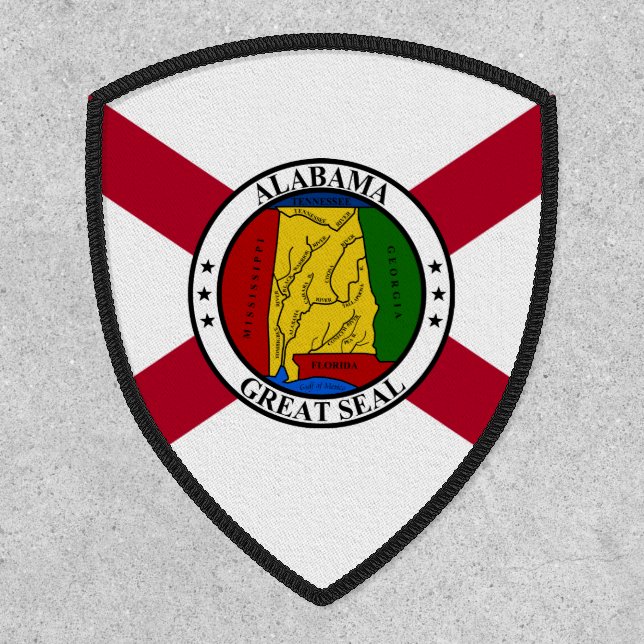 Alabamian Flag & Seal, Flag of Alabama Patch (Front)
