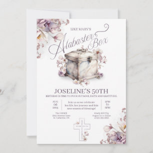 Alabaster Box Birthday Invitation