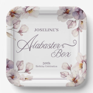 Alabaster Box Birthday  Paper Plates