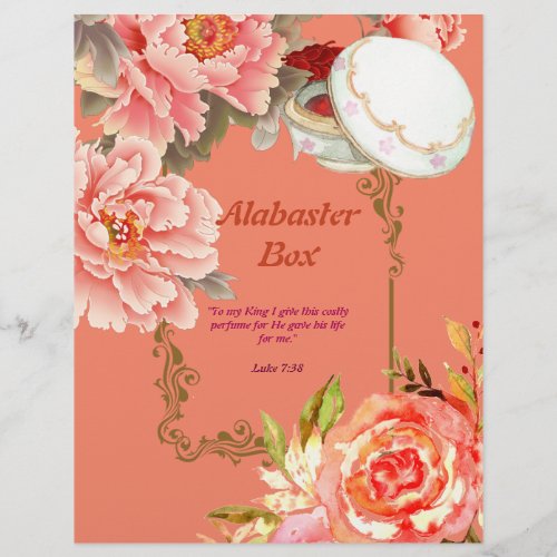 Alabaster Box Poem Personalized Paper