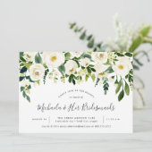 Alabaster Floral Bridesmaids Brunch Invitation (Standing Front)