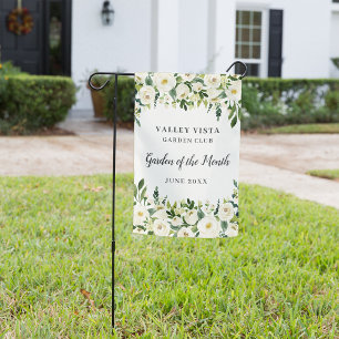 Alabaster Floral Custom Garden Club Award Flag