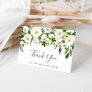 Alabaster Floral | Green & White Watercolor Thank You Card