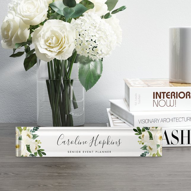 Alabaster Floral Name Plate (Creator Uploaded)