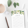 Alabaster Floral Personalized Lined Post-it Notes