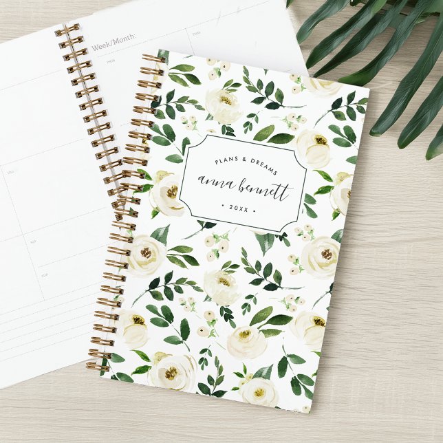 Alabaster Floral Personalized Planner (Creator Uploaded)