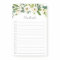 Alabaster Floral Personalized To-Do List