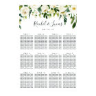Alabaster Floral Wedding Seating Chart