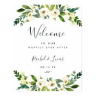 Alabaster Floral Wedding Welcome