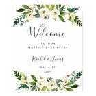 Alabaster Floral Wedding Welcome