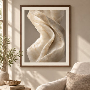 Alabaster Fold Art Print