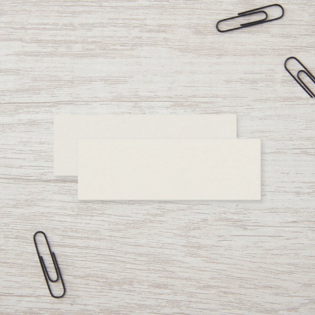 Alabaster Mini Business Card (Front/Back In Situ)
