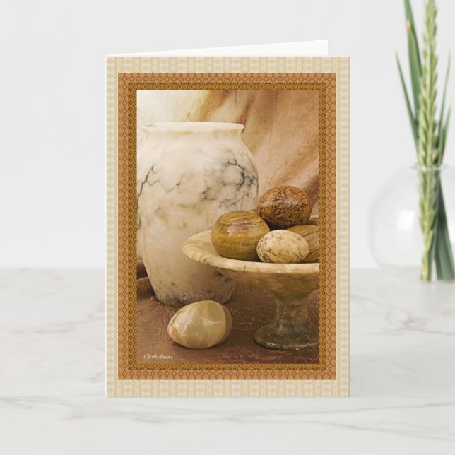 Alabaster objects card (Front)