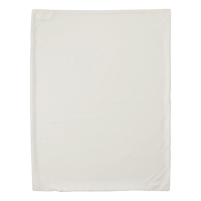 Alabaster (solid color)  duvet cover (Front)