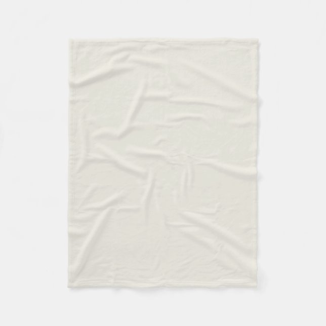 Alabaster (solid color)  fleece blanket (Front)