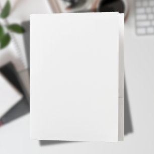 Alabaster Solid Color   Minimalist  Pocket Folder