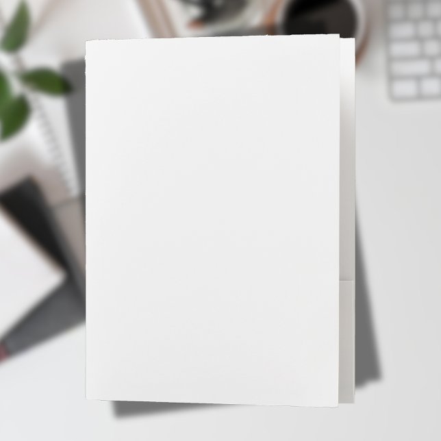 Alabaster Solid Color | Minimalist  Pocket Folder (Creator Uploaded)