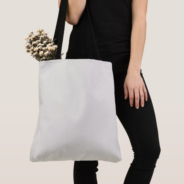Alabaster Solid Plain Color Tote Bag (Close Up)