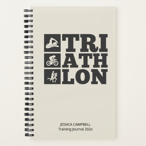 Alabaster  Triathlon Training Log  Motivation Notebook