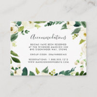 Alabaster | Wedding Hotel Accommodation Cards