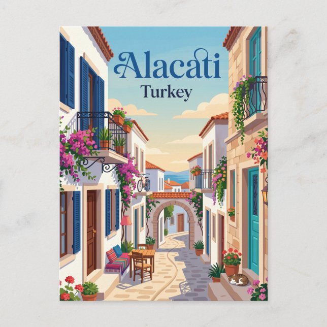 Alacati Turkey Postcard (Front)
