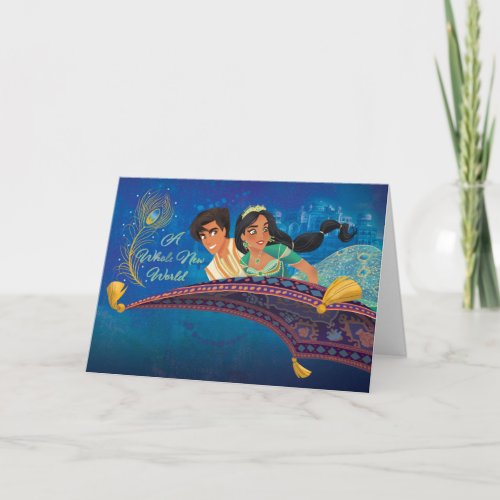Aladdin  A Whole New World Card