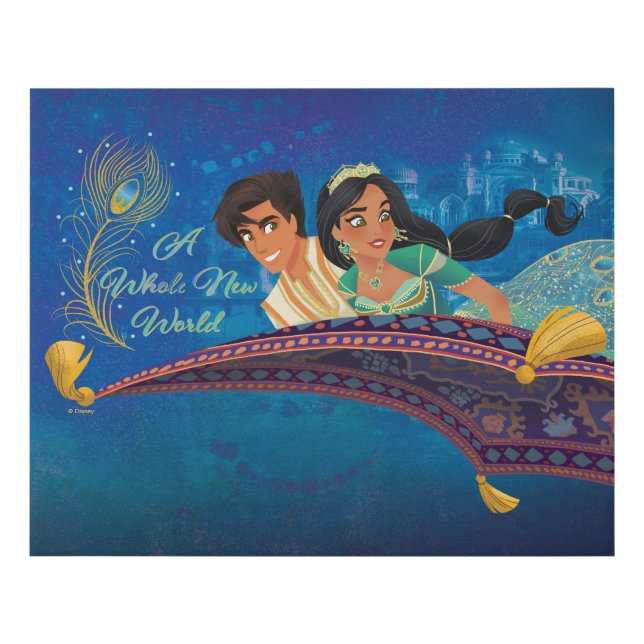Aladdin | A Whole New World Faux Canvas Print (Front)