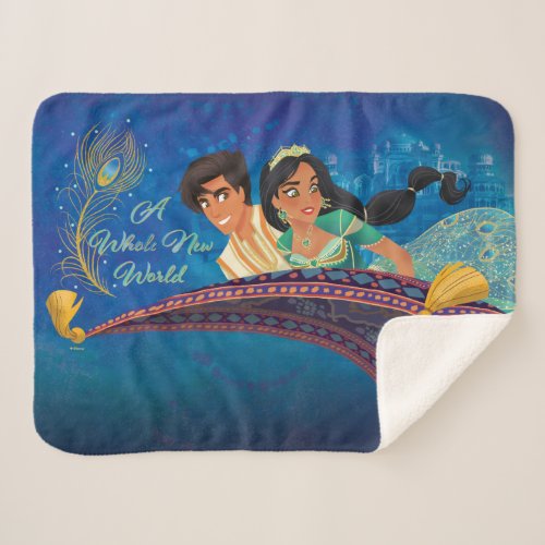 Aladdin  A Whole New World Sherpa Blanket