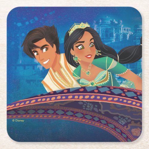 Aladdin  A Whole New World Square Paper Coaster
