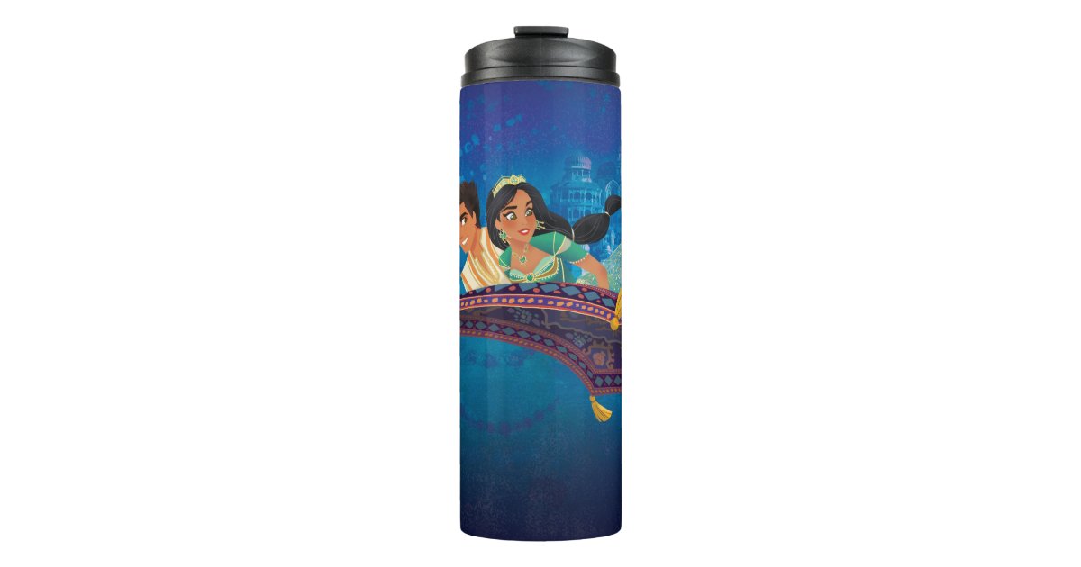 Aladdin, Ornate Jafar & Cobras Graphic Stainless Steel Water Bottle, Zazzle