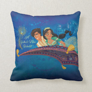 Aladdin A Whole New World Throw Pillow