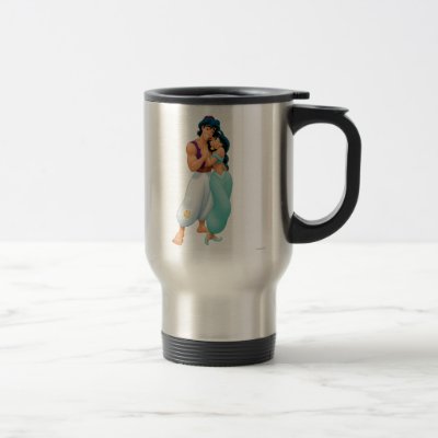 Aladdin and Jasmine Hugging 2 Travel Mug