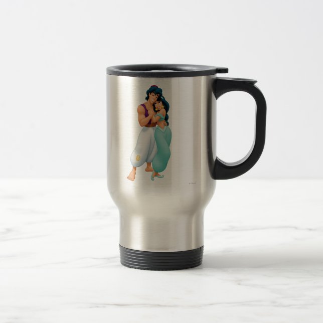 Aladdin and Jasmine Hugging 2 Travel Mug (Right)