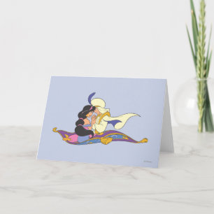 Aladdin and Jasmine on Magic Carpet Card