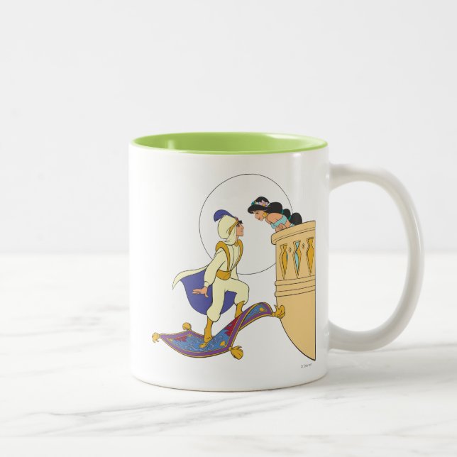 Aladdin and Jasmine Two-Tone Coffee Mug (Right)